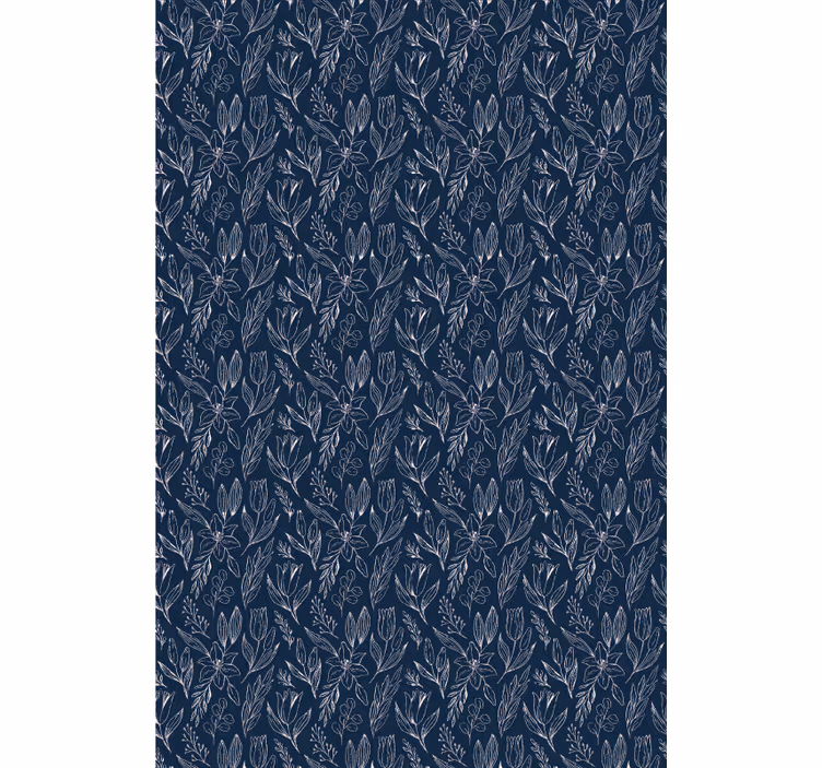 Hallway wallpaper lilies seamless pattern floral design - TenStickers