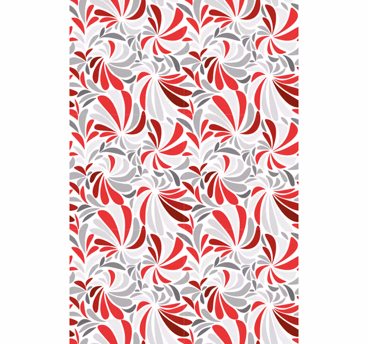 Hallway wallpaper floral swirl design - TenStickers