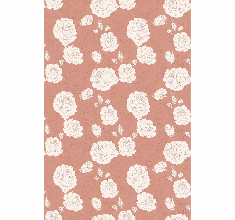 Delicate arrangement hallway wallpaper - TenStickers