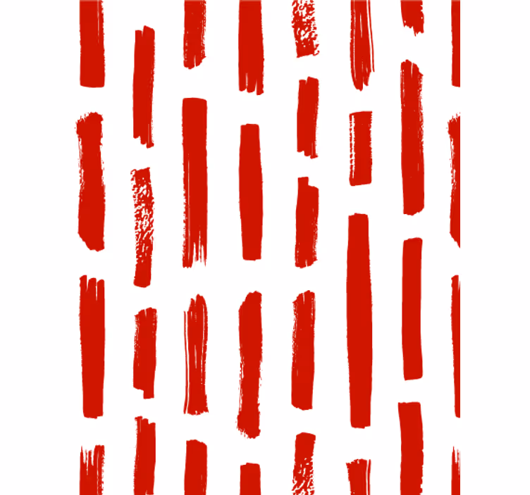 Living area wallpaper red and white stripe - TenStickers