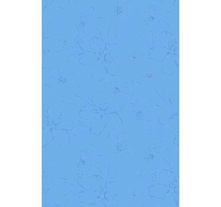 Living area wallpaper with botanical design - TenStickers