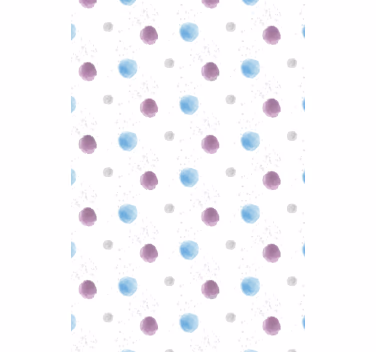 Living area wallpaper vibrant spotty circles - TenStickers