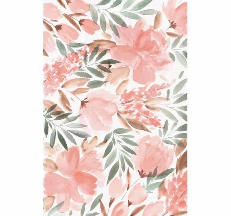 Flowers wallpaper blossoming florals - TenStickers