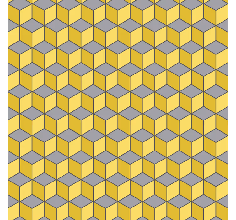 Geometric wallpaper in pantone squares - TenStickers