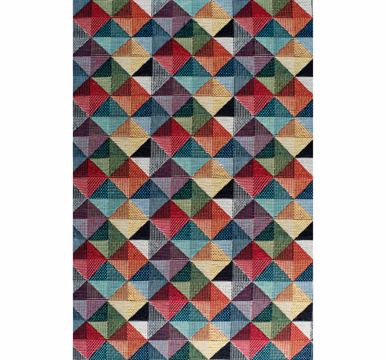 Geometric wallpaper in geometric shapes - TenStickers