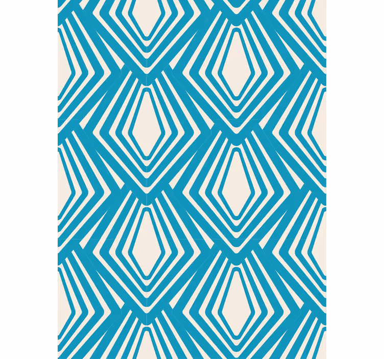 Geometric wallpaper in diamond shape design - TenStickers