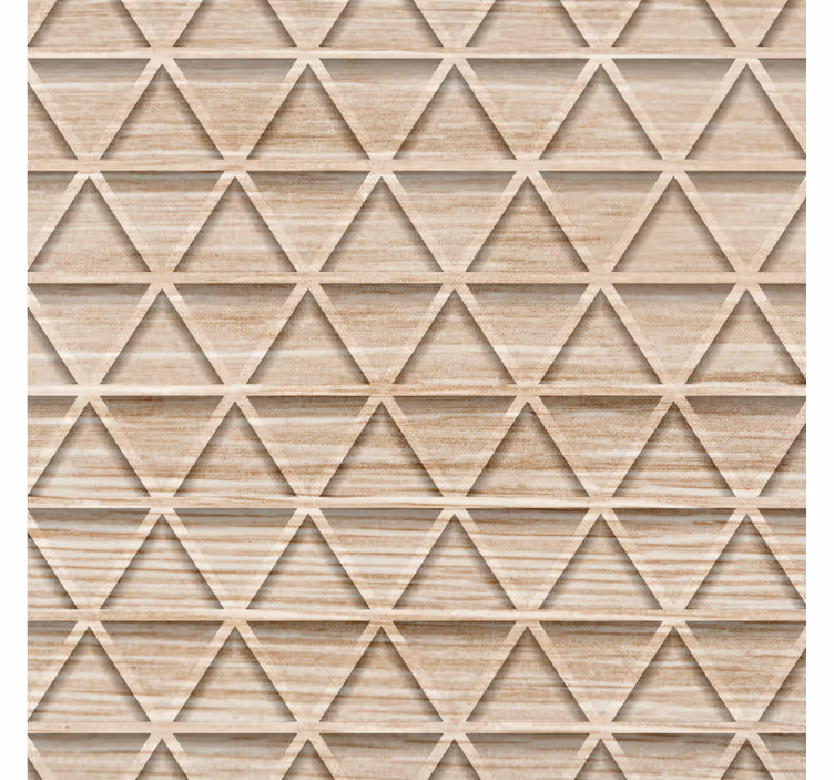 Geometric wallpaper elevated triangle designs - TenStickers