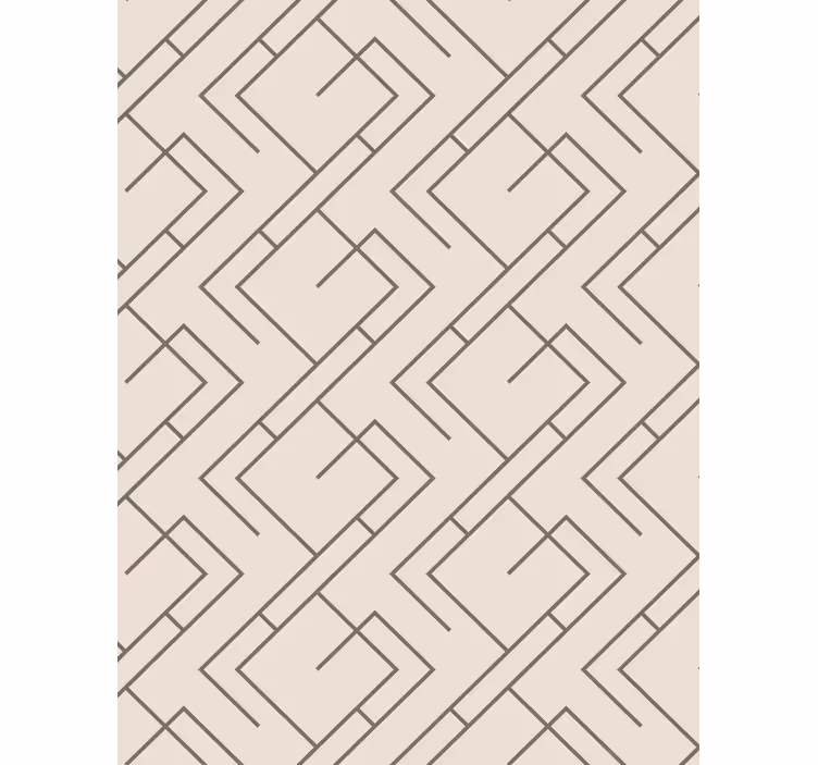Geometric wallpaper with chic linear design - TenStickers