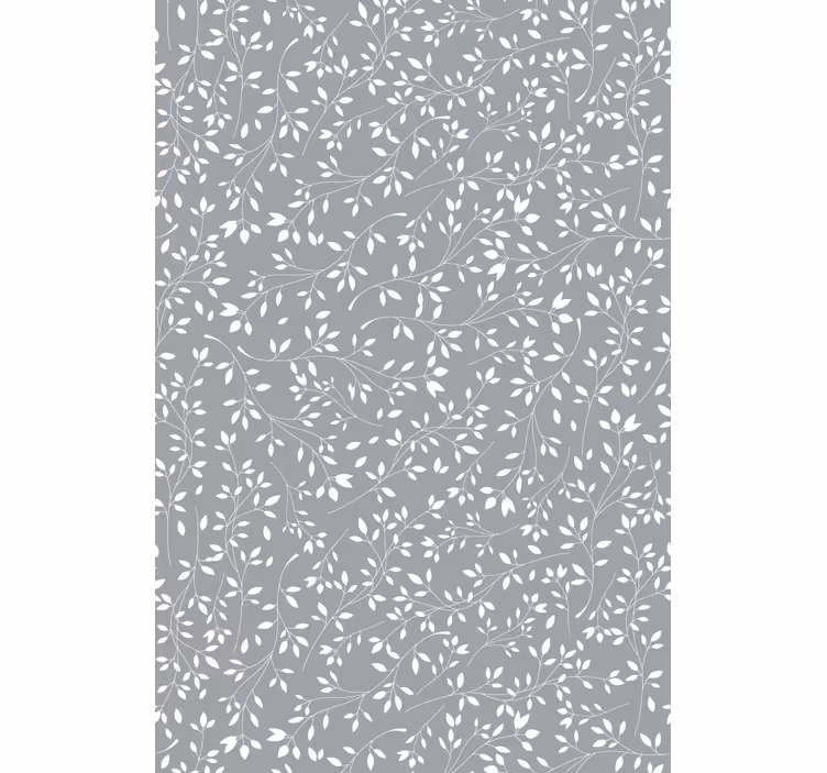 Wallpaper of a tree with plant drawing pattern - TenStickers