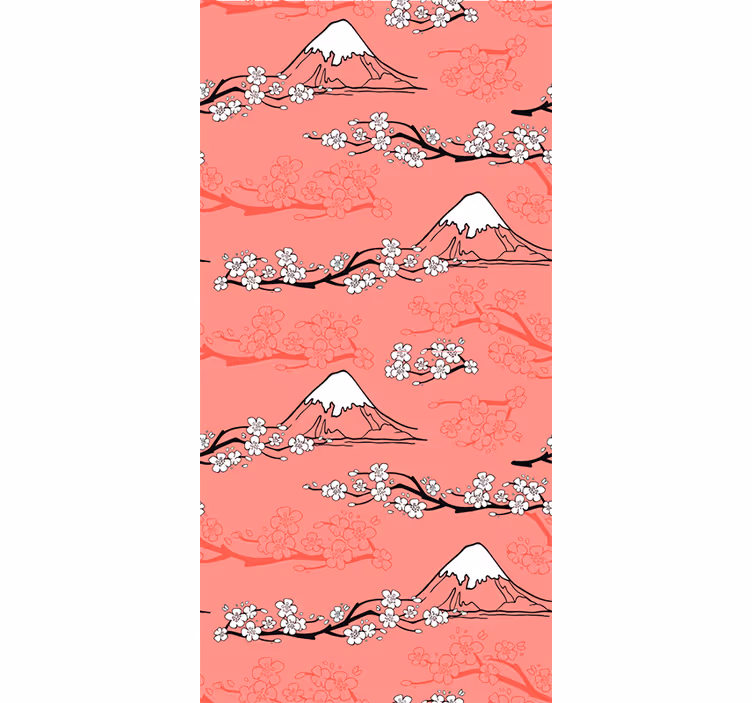 Wallpaper of a tree in spring - TenStickers