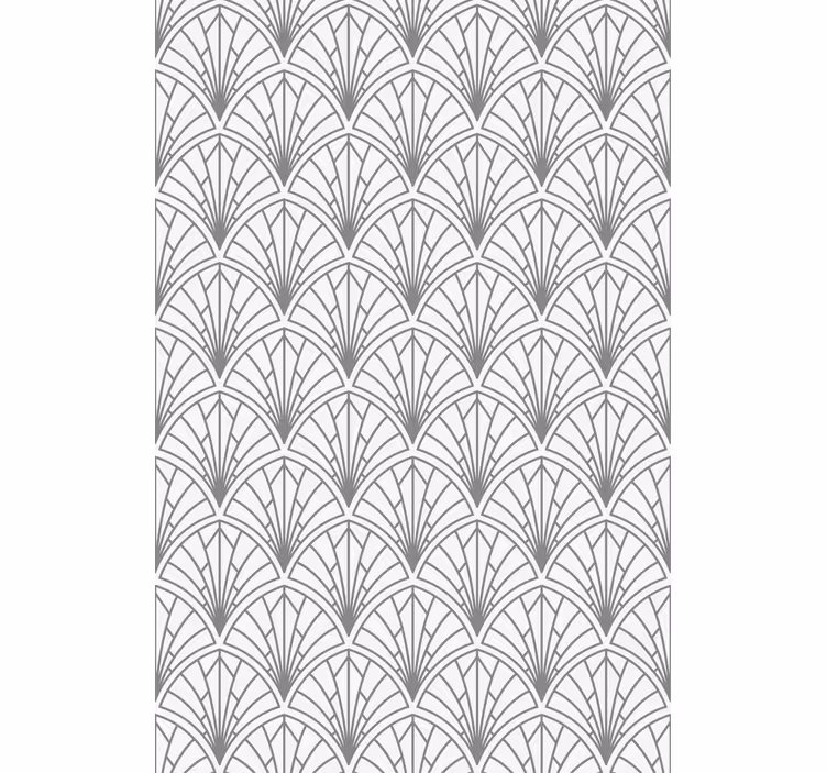 Wallpaper office light grey leaves on white - TenStickers