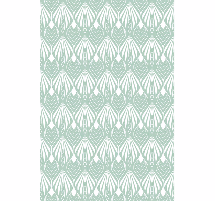 Wallpaper office pastel green leaves design - TenStickers