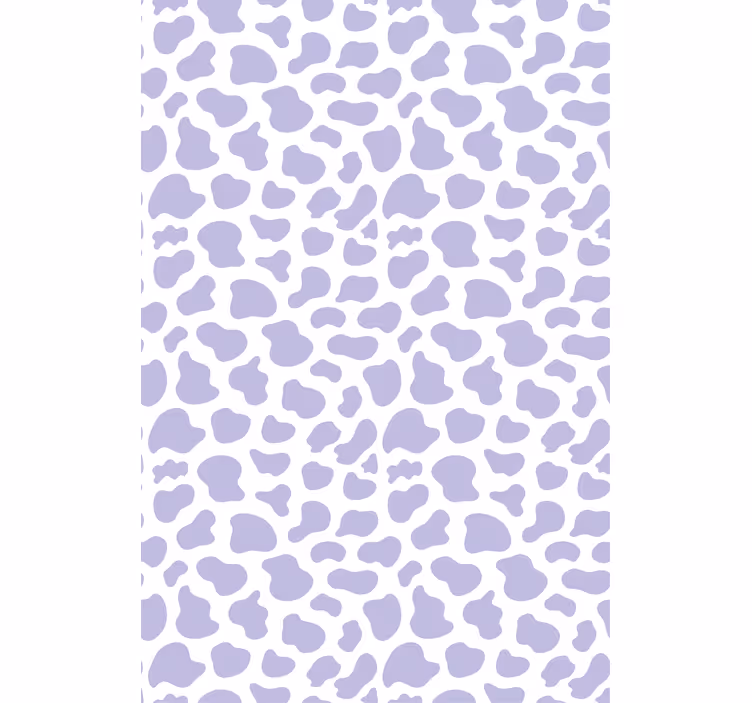 Contemporary wallpaper in purple cow print - TenStickers