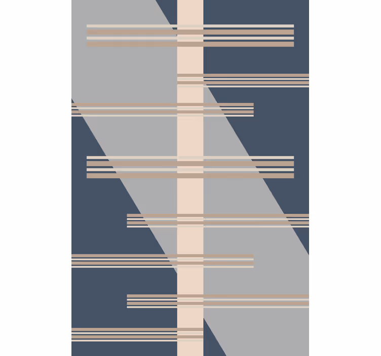 Contemporary wallpaper geometric line design - TenStickers