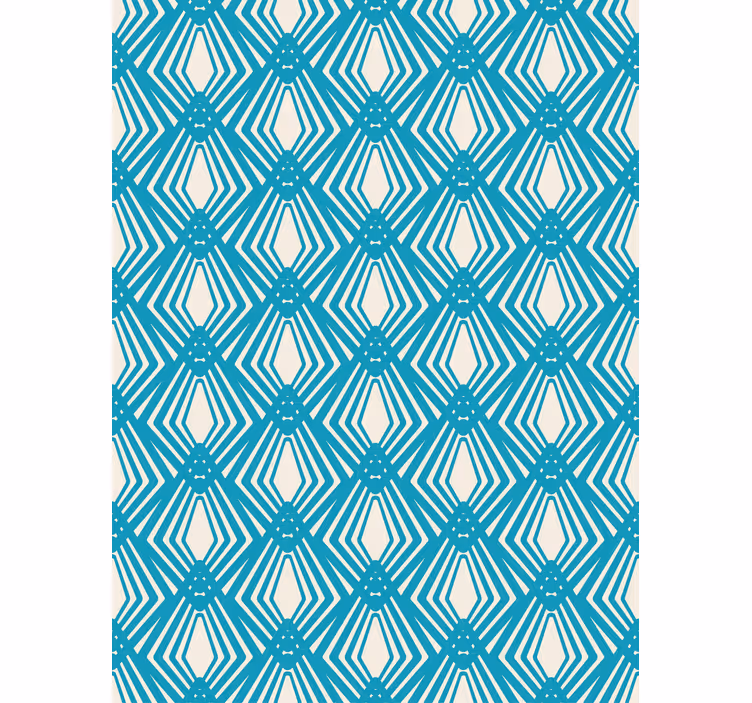 Contemporary wallpaper blue abstract minimalist design - TenStickers