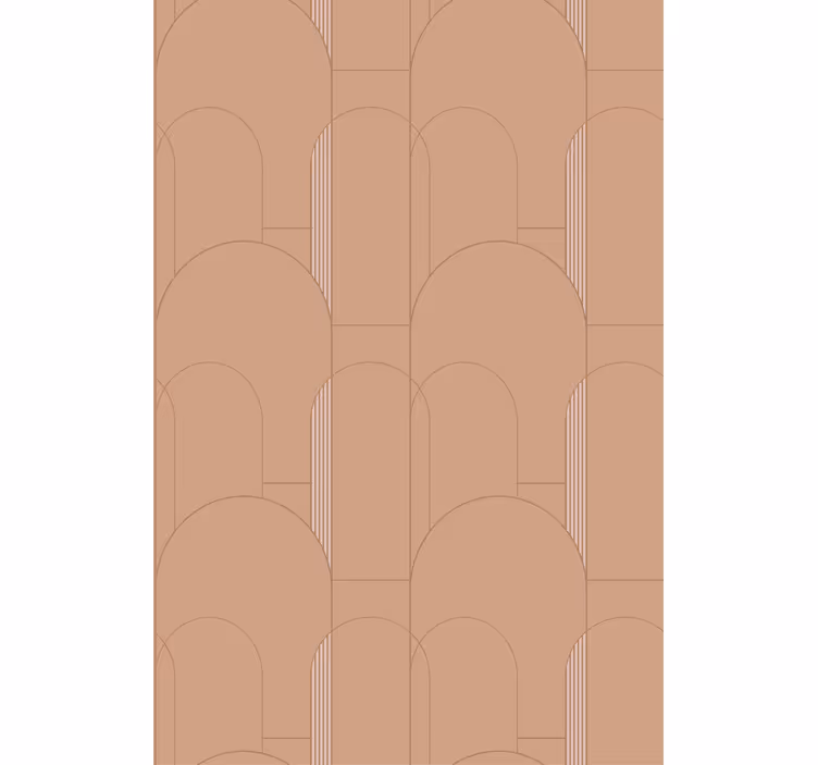 Contemporary wallpaper geometric curves pattern - TenStickers