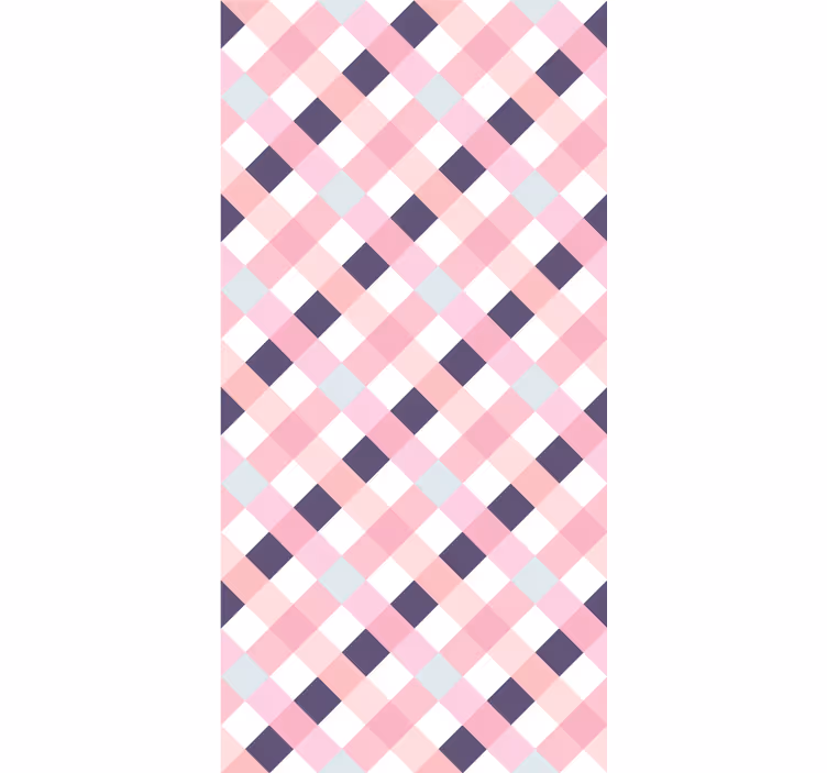 Contemporary wallpaper with diamond pattern harmony - TenStickers