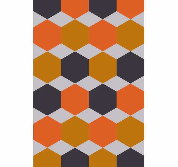 Contemporary wallpaper with hexagonal pattern design - TenStickers