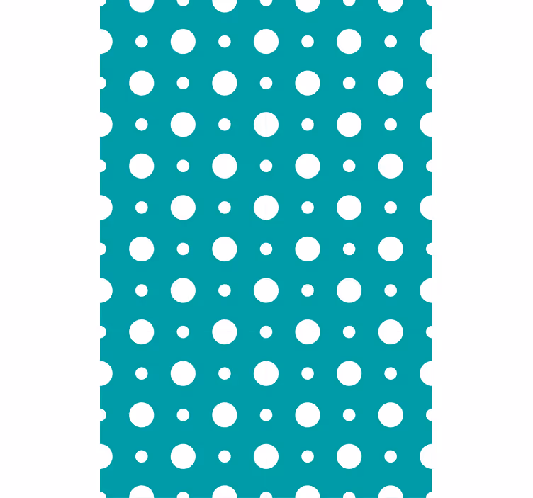 Contemporary wallpaper in blue polka dot motif - TenStickers
