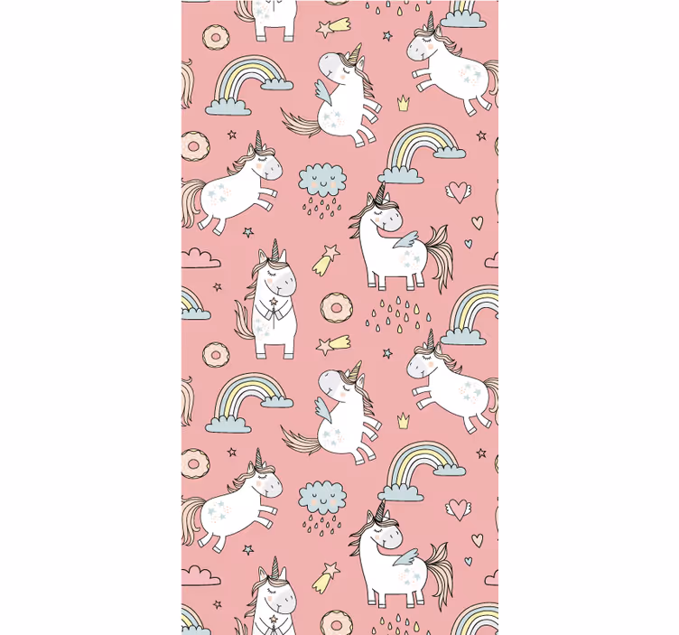 Children's wallpaper magical unicorn delight - TenStickers