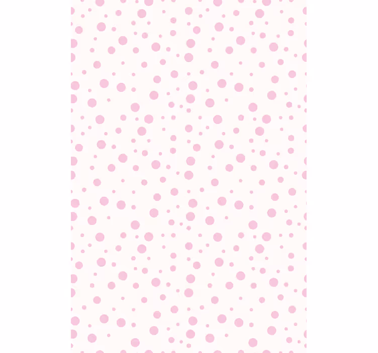 Teenage bedroom wallpaper in pink dotted patterns - TenStickers