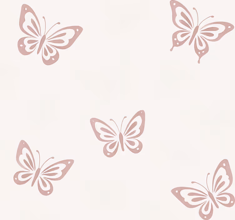 Master bedroom wallpaper whimsical flutter butterfly - TenStickers