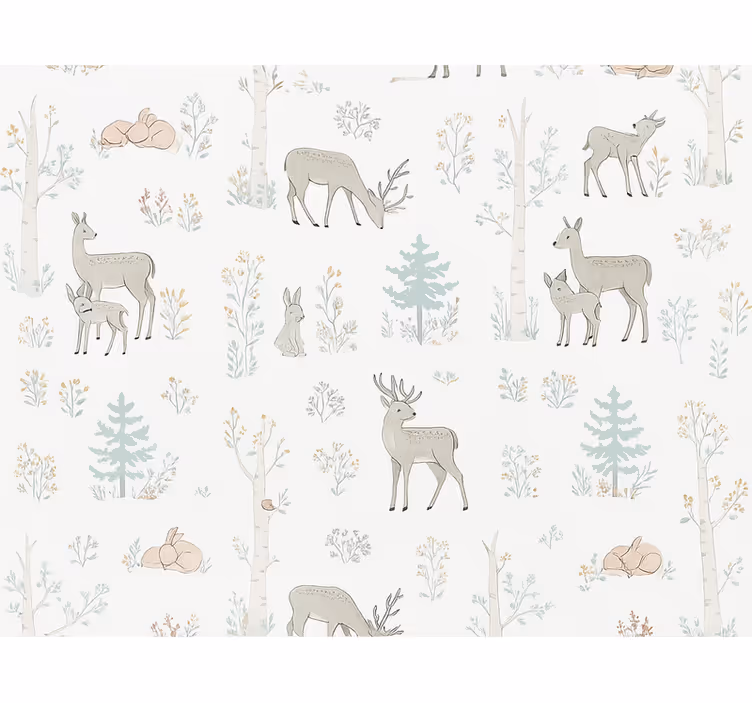 Master bedroom wallpaper for kids floral design - TenStickers