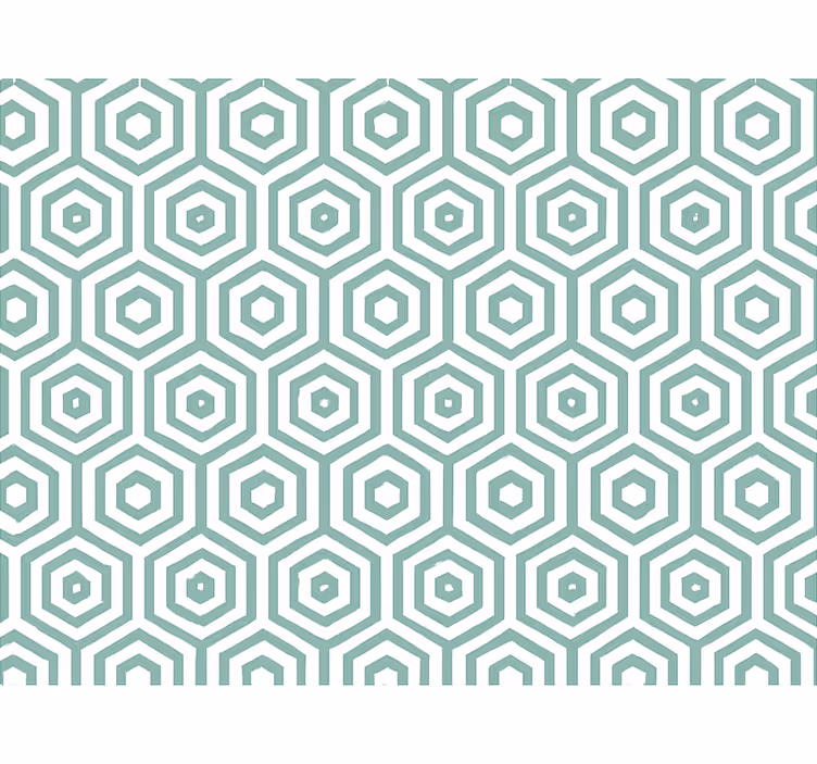 Living area wallpaper abstract geometric design - TenStickers
