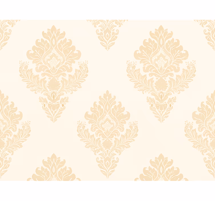 Master bedroom wallpaper classic beige damask - TenStickers