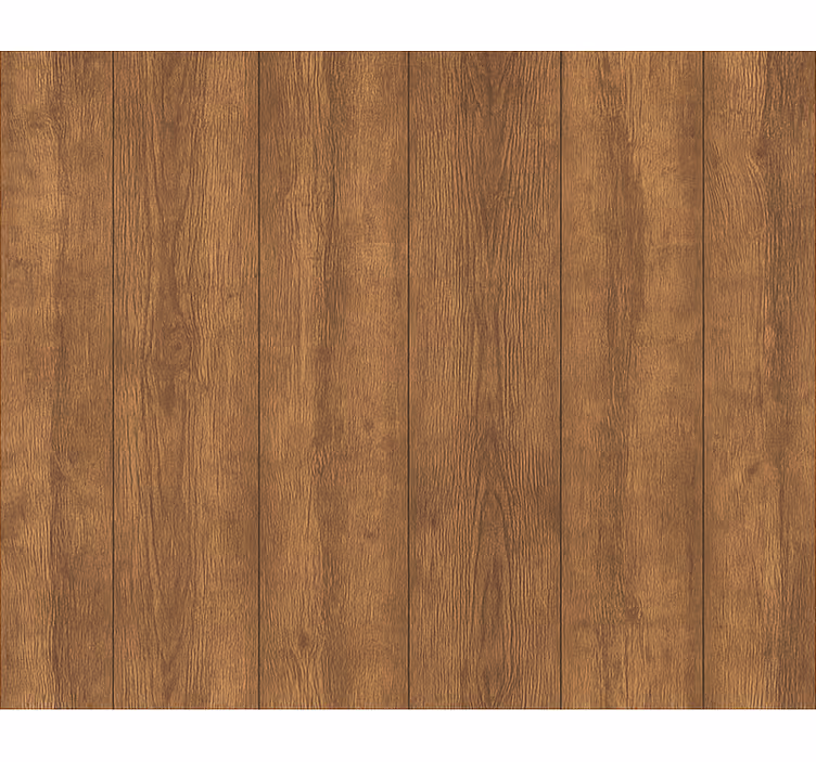 Wood effect wallpaper rustic walnut wood plank - TenStickers