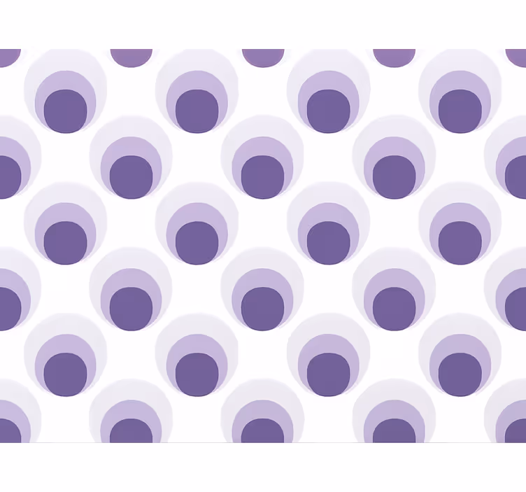 Living area wallpaper purple circles layered design - TenStickers