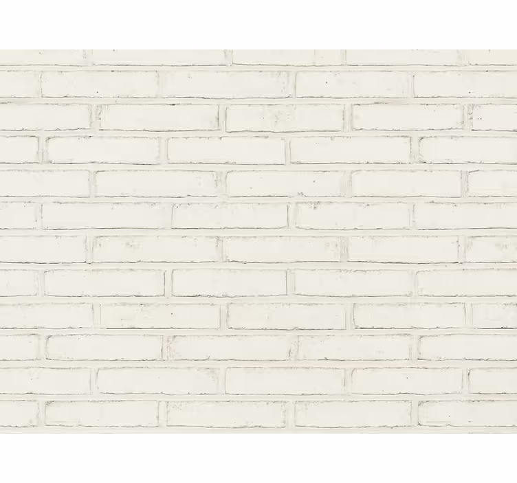 Living area wallpaper white vintage bricks - TenStickers