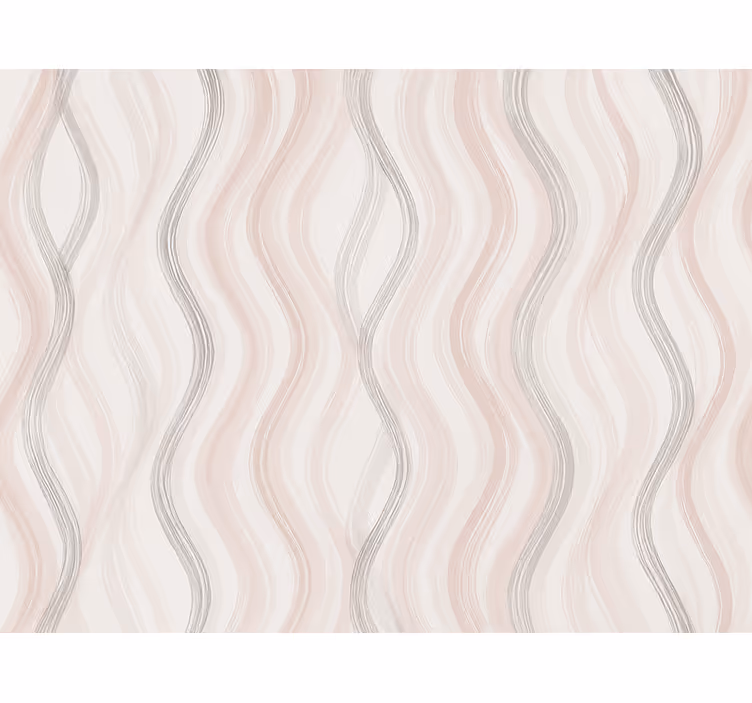 Children's wallpaper light grey and pink lines - TenStickers