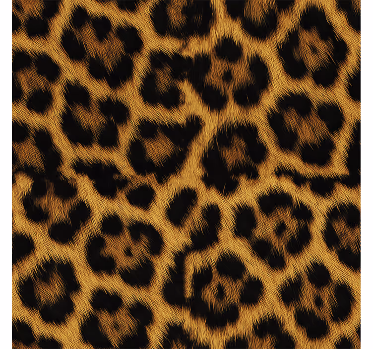 Master bedroom wallpaper leopard plush design - TenStickers