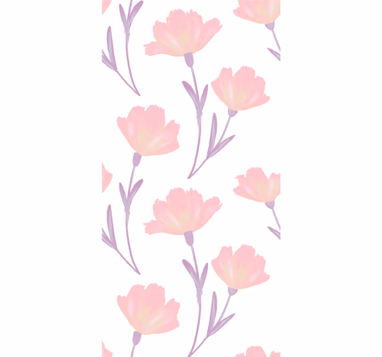 Flowers wallpaper soft bloom design - TenStickers