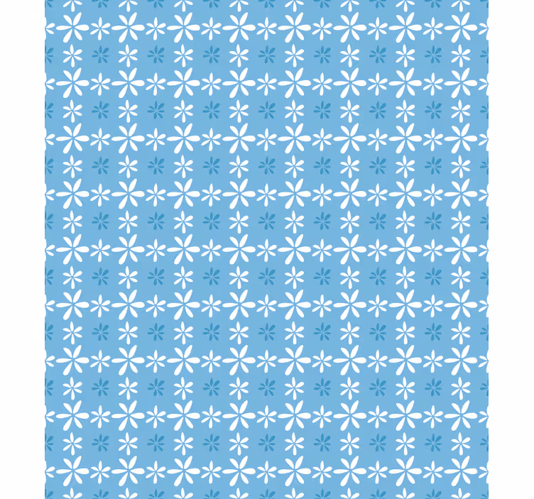 Flowers wallpaper white daisy flowers design - TenStickers