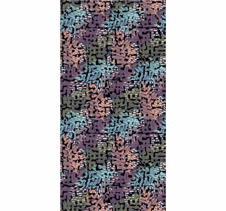 Floral wallpaper vibrant original splashy flora - TenStickers