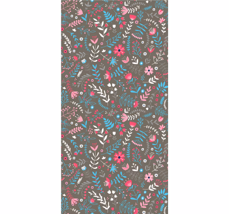 Floral wallpaper in vibrant tiny flower design - TenStickers