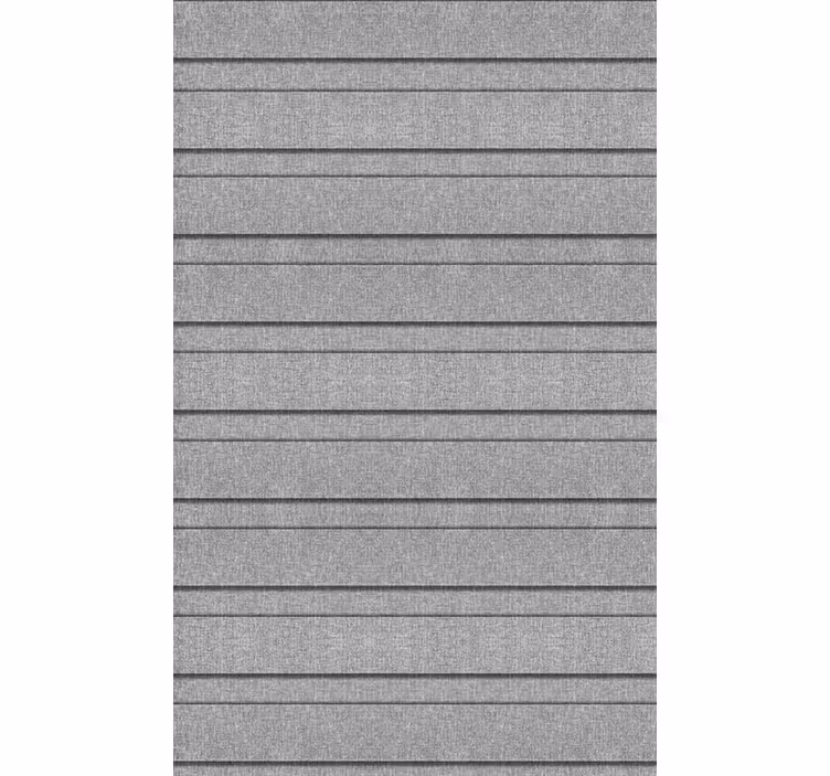 Master bedroom wallpaper in grey stripes - TenStickers