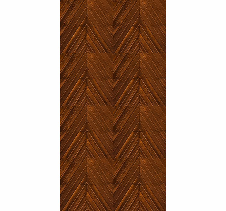 Master bedroom wallpaper with cosmopolitan wood zigzag - TenStickers