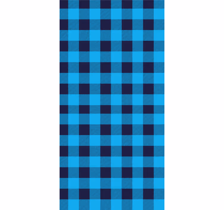 Master bedroom wallpaper in checkered pattern design - TenStickers
