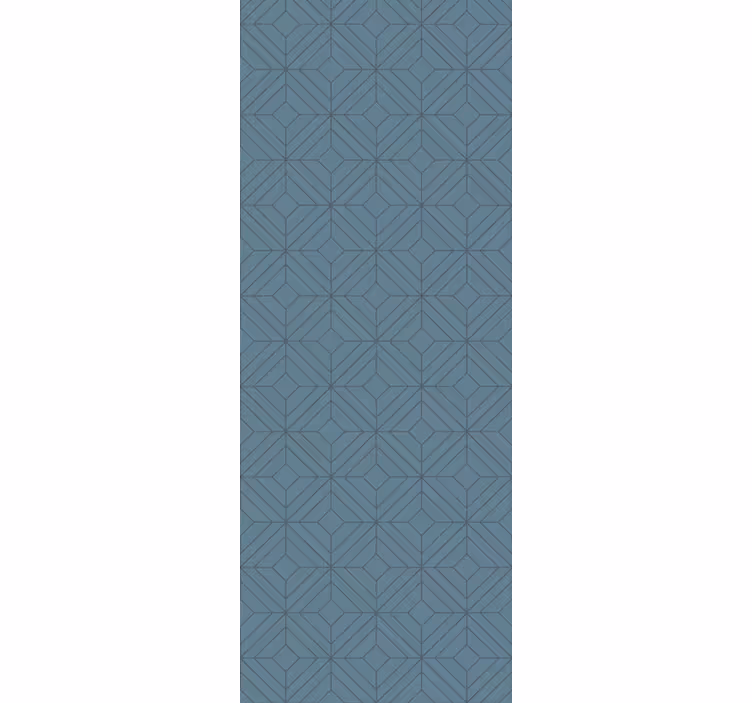 Wall paper in bedroom nordic style gray diamond print - TenStickers