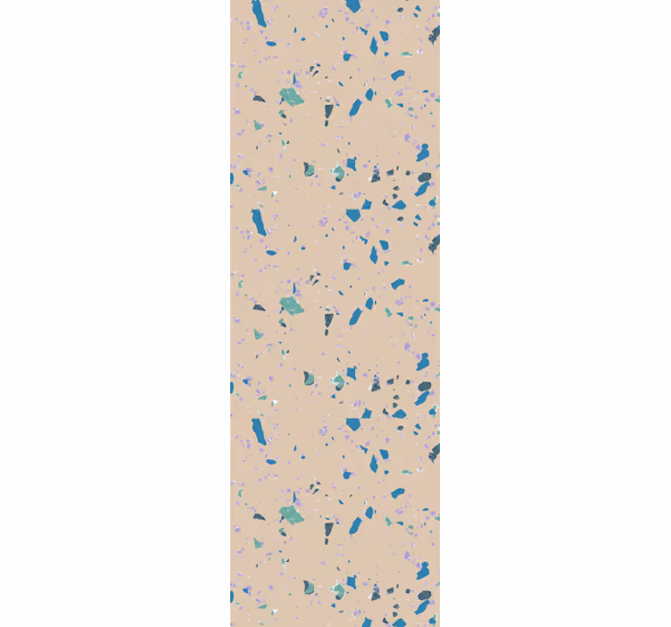 Colorful terrazzo stone wall paper in bedroom - TenStickers