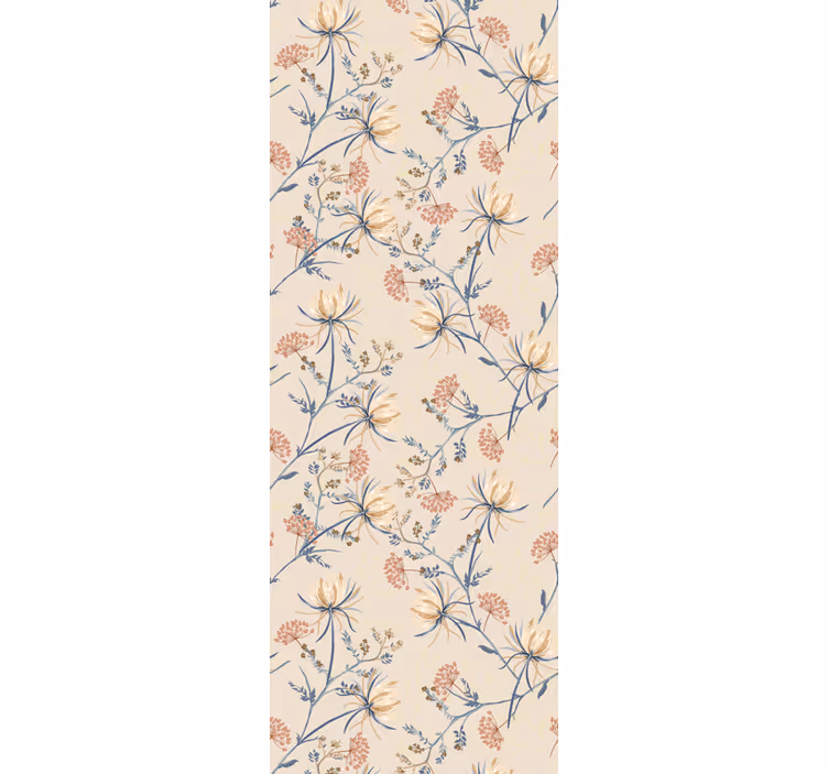 Paradise row wall paper in bedroom - TenStickers