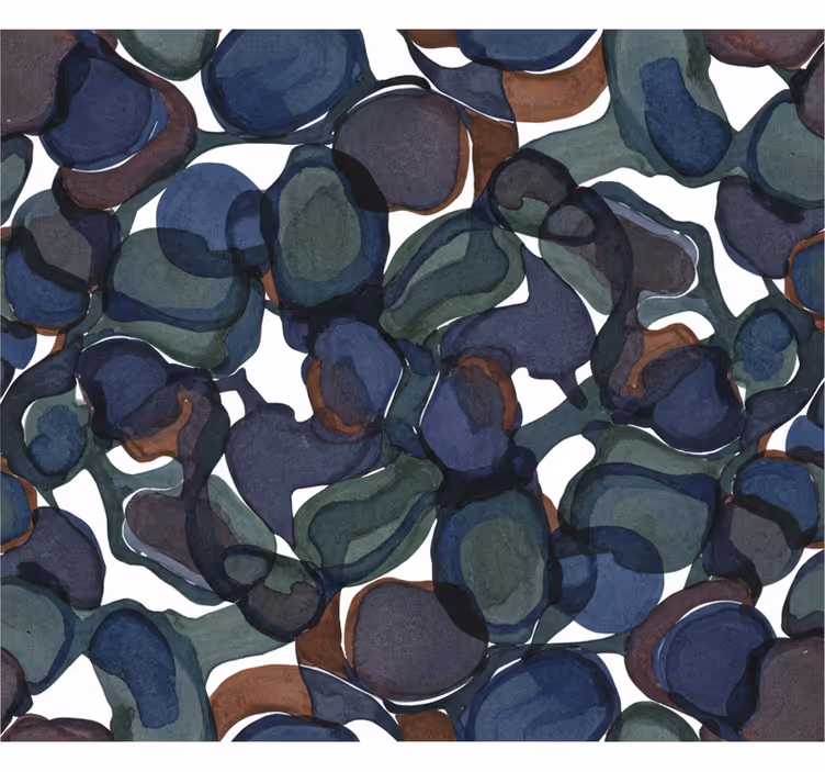 Abstract wallpaper in swirling dark tones - TenStickers