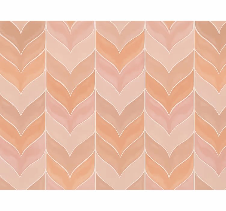 Contemporary wallpaper dusky pink herringbone design - TenStickers