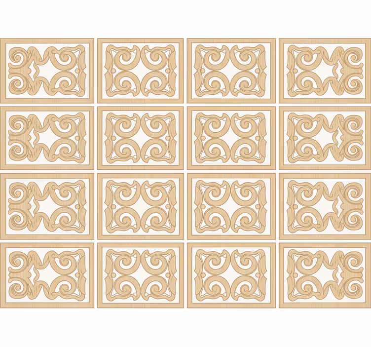 Wood effect wallpaper baseboard pattern style - TenStickers