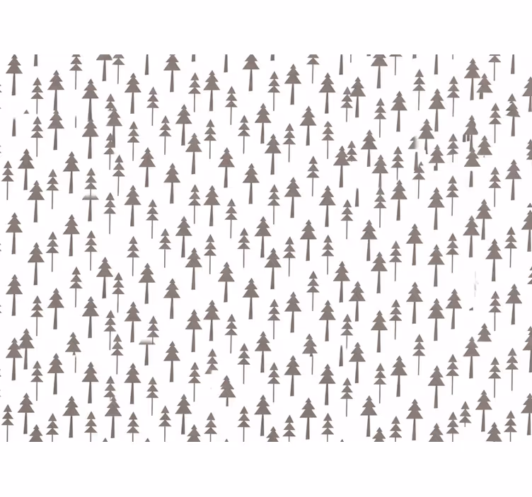 Wallpaper white tree design - TenStickers