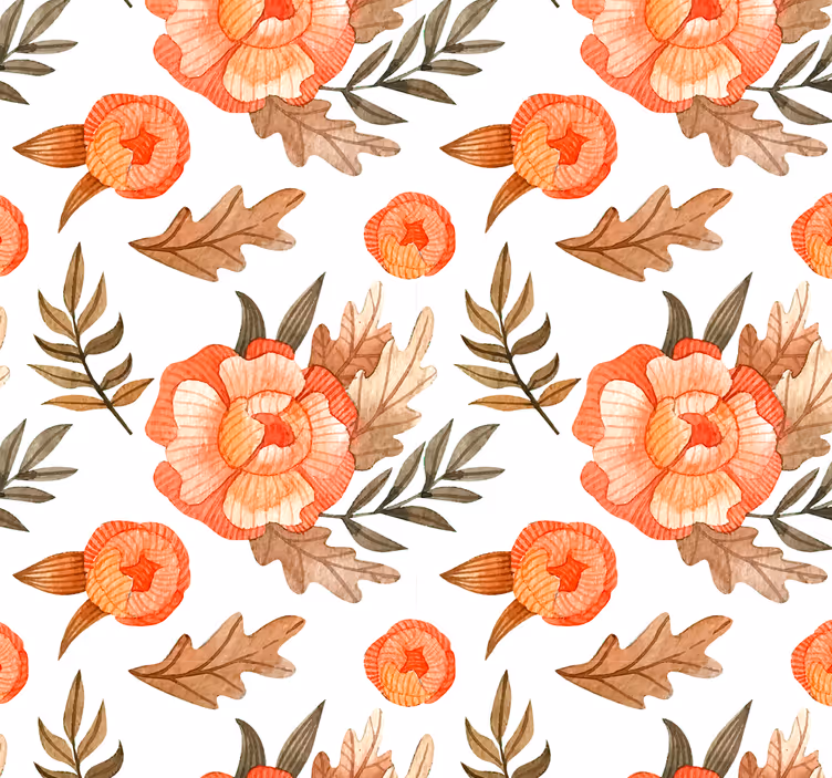 Little flowers wallpaper nature - TenStickers