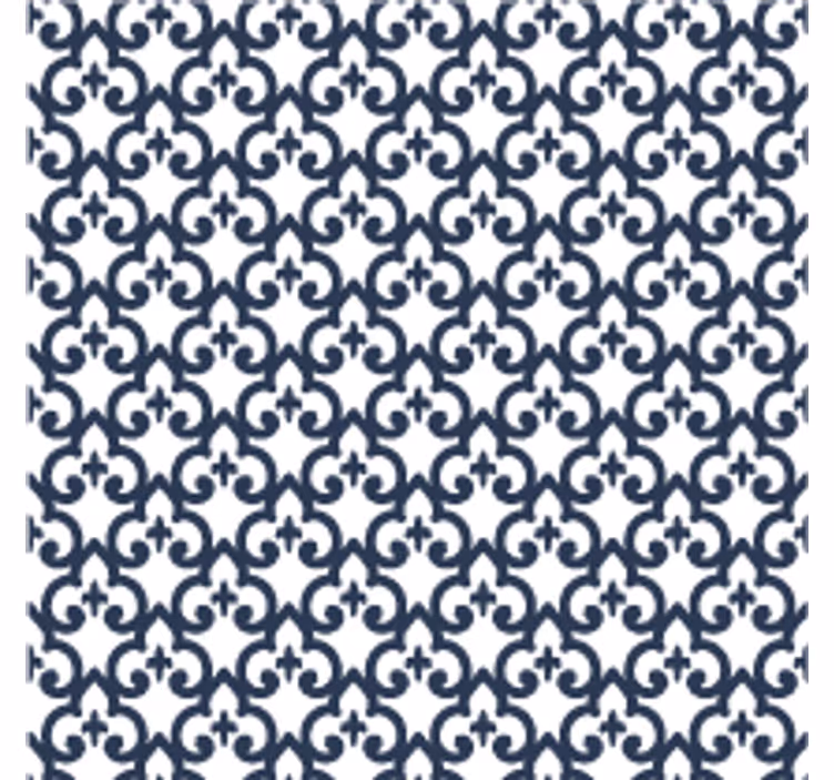 Black and white elegant motif living area wallpaper - TenStickers